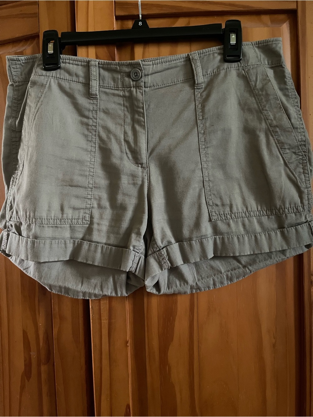 Ann Taylor Taupe Utility Cargo  Shorts